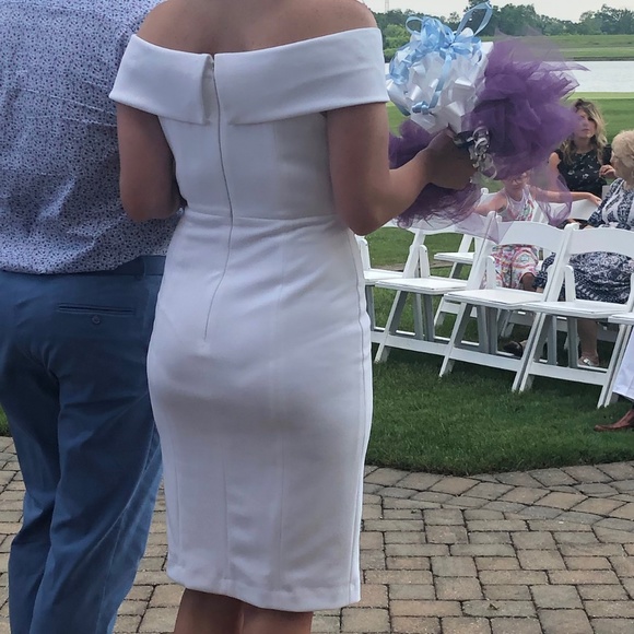 Calvin Klein white cocktail dress - Picture 7 of 8